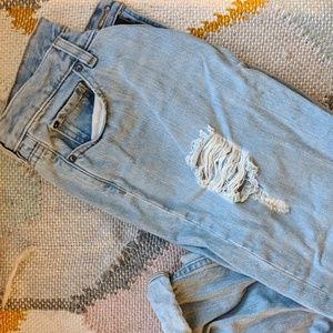 Urban Outfitters Distressed Light Boyfriend Jean